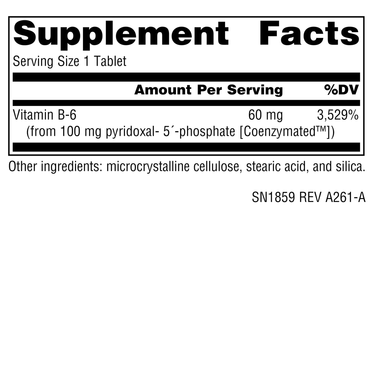 Source Naturals Coenzymated B-6 100 mg P-5'-P - 30 Tablets - image 2