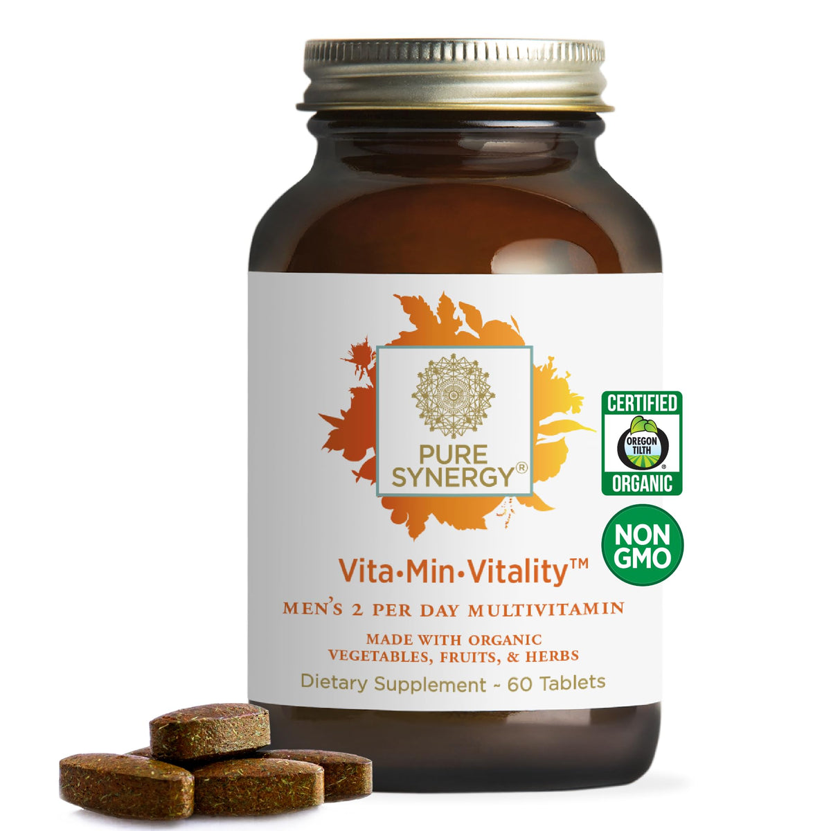 PURE SYNERGY Vita·Min·Vitality Multivitamin for Men - 60 Tablets