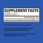 GOODBIO Magnesium Glycinate 500mg - 240 Capsules - image 2