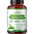 Zazzee Extra Strength Green Tea 20:1 Extract - 150 Vegan Capsules