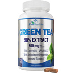YUMMYVITE Green Tea Extract 98% Super Antioxidant - 60 Capsules