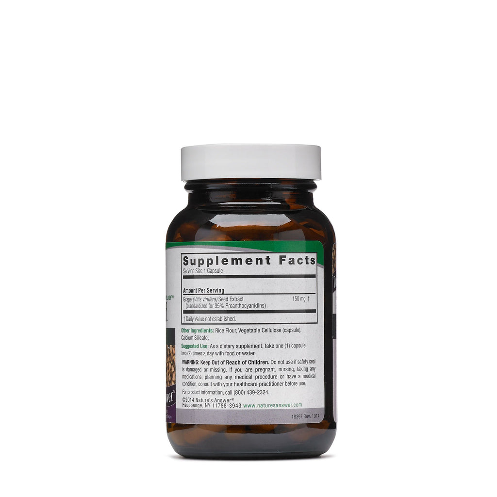 Nature's Answer Grape Seed Extract - 60 Vegetarian Capsules - image 2
