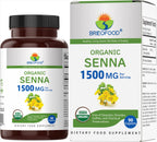 Brieofood Organic Senna 1500mg - 90 Vegetarian Tablets