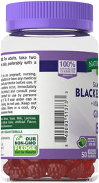 Nature's Truth Sambucus Black Elderberry Gummies - 195 Count - image 4