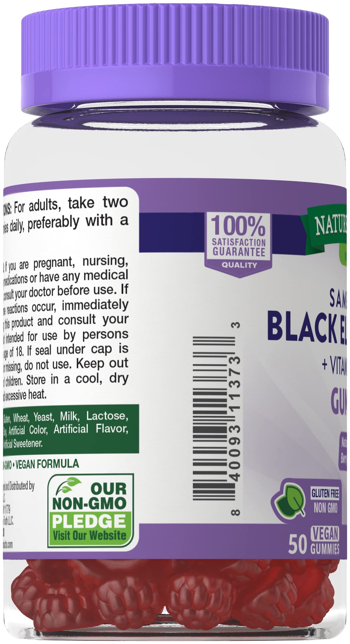 Nature's Truth Sambucus Black Elderberry Gummies - 195 Count - image 4