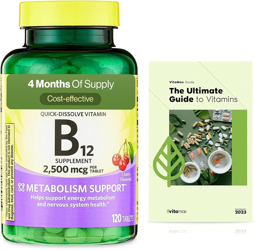 Spring Valley Vitamin B12 Quick-Dissolve Tablets 2,500 mcg - 120 Tablets