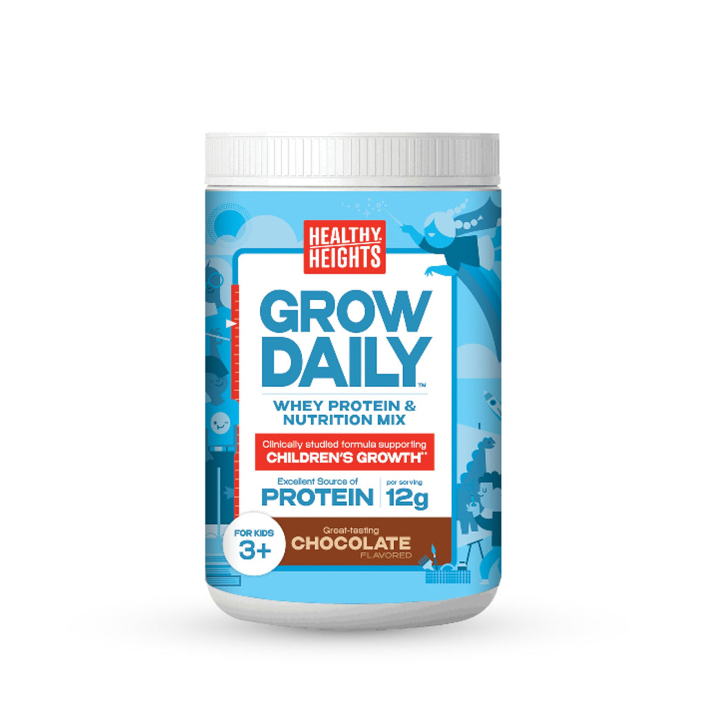 Healthy Heights Grow Daily Kids Protein Drink Mix Chocolate - 10.9 oz