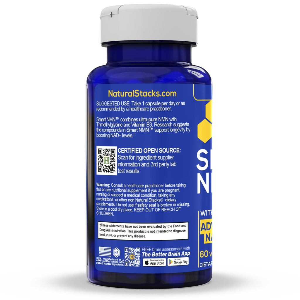 Natural Stacks Smart NMN NAD Supplement Healthy Aging - 60 Capsules - image 5
