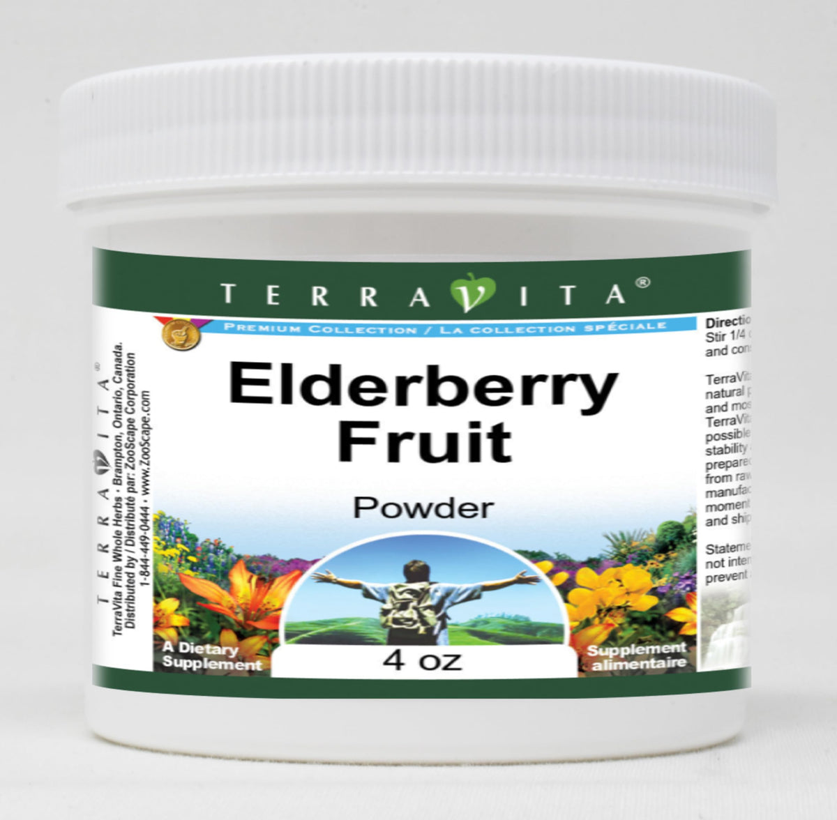 Terravita Elderberry Fruit Powder - 12 oz (3 Pack)
