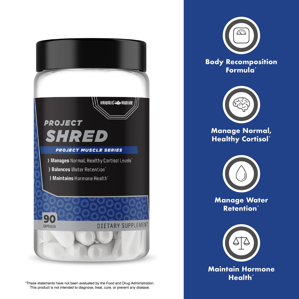 Anabolic Warfare Project Shred Body Recomposition Formula - 90 Capsules - image 4