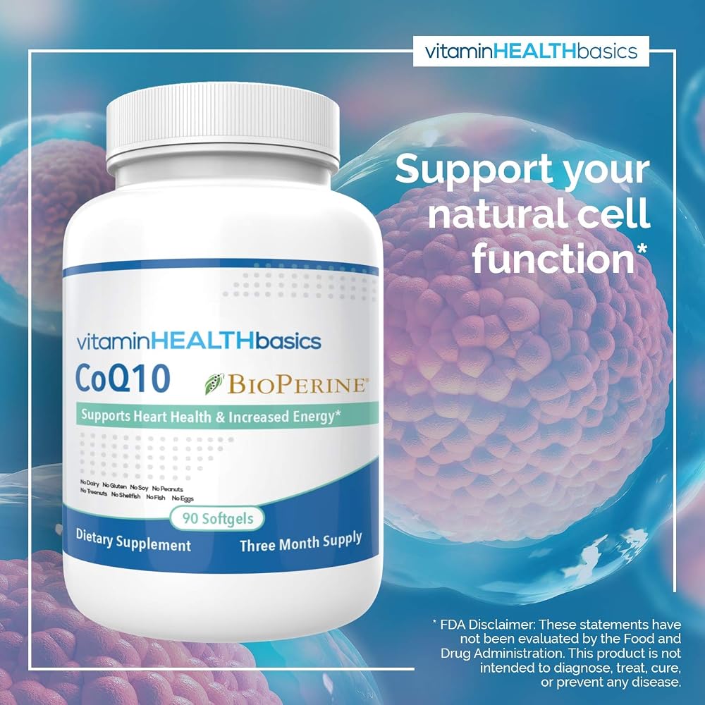 Vitamin Health Basics CoQ10 100 mg - 90 Softgels - image 4