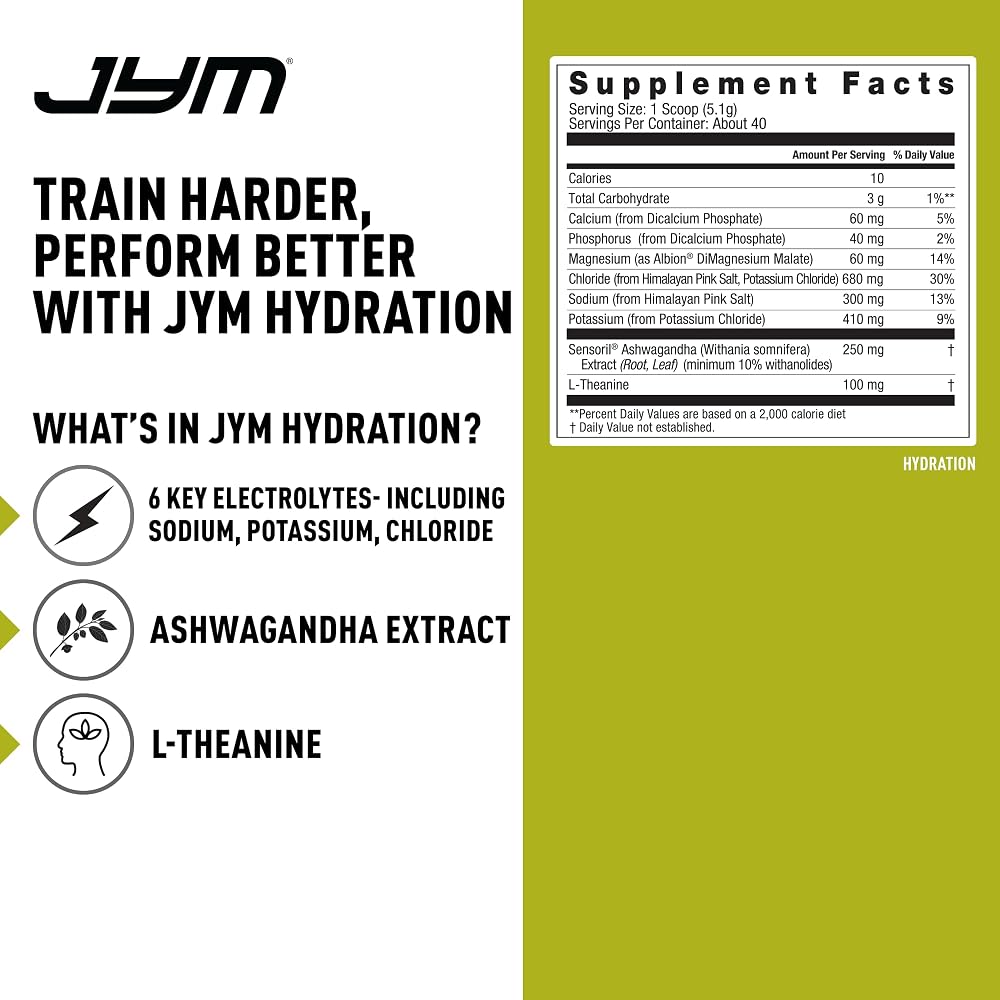 JYM Supplement Science Hydration Electrolyte Drink Mix - 7.2 Oz - image 2