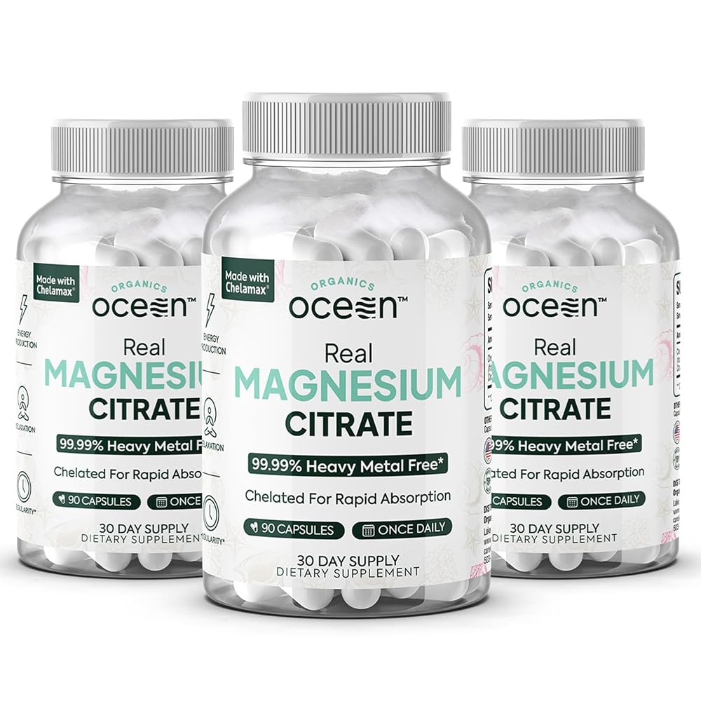 Organics Ocean Real Magnesium Citrate - High Absorption Magnesium