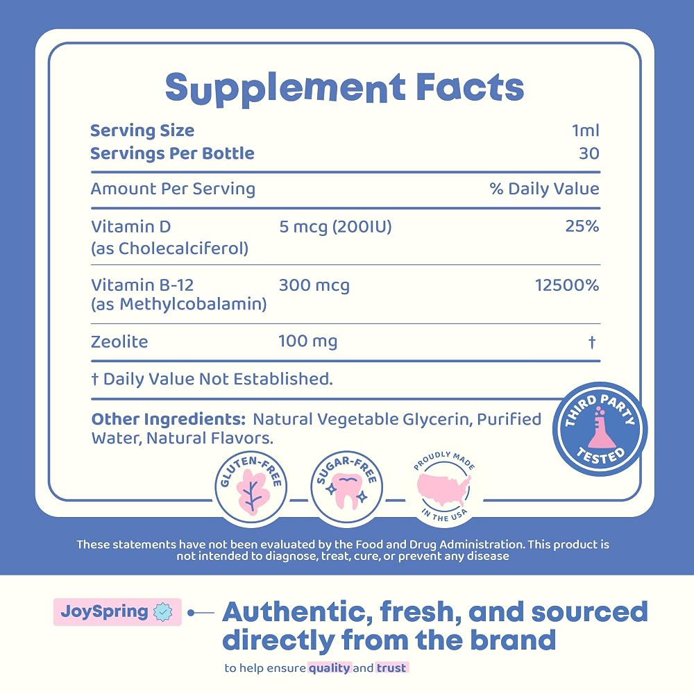 JoySpring LingoLeap Kids Zeolite Drops with B12 and D3 - 30 Servings - image 10