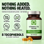 Procapsin Natural Vegan Vitamin E Capsules, All 8 Forms