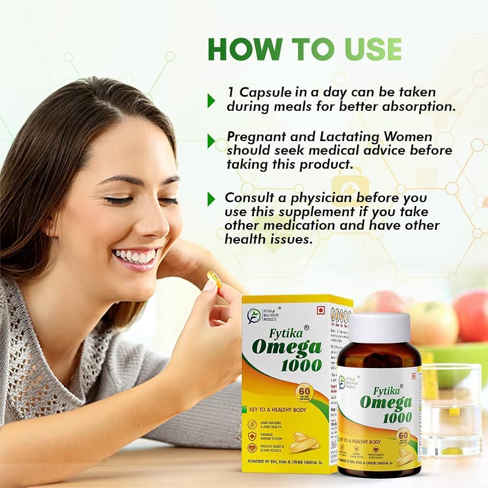 FHC Omega 3 Fish Oil 1000mg - 60 Capsules - image 4