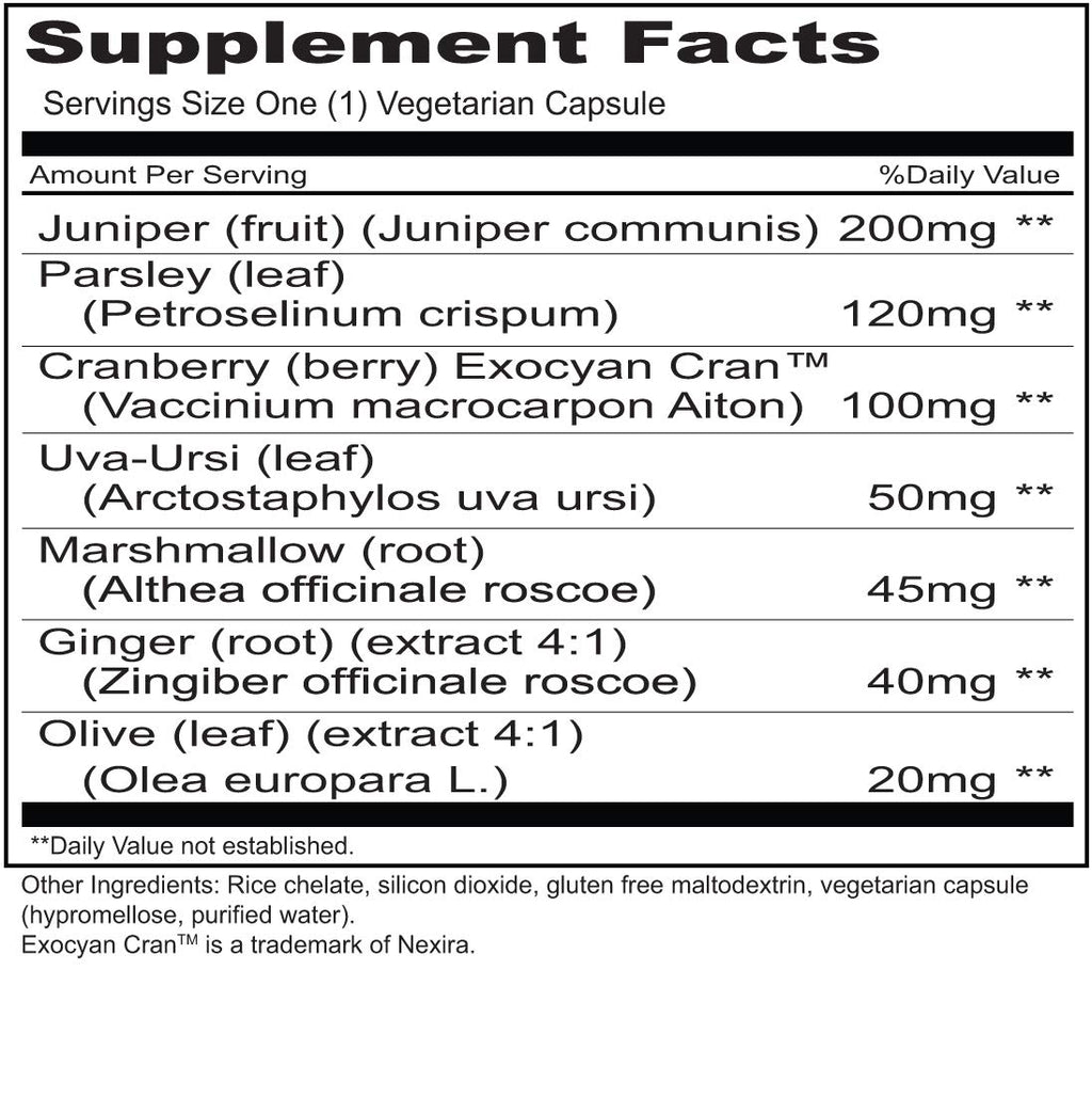 Priority One Vitamins Urinary Defense - 100 Vegetarian Capsules - image 2