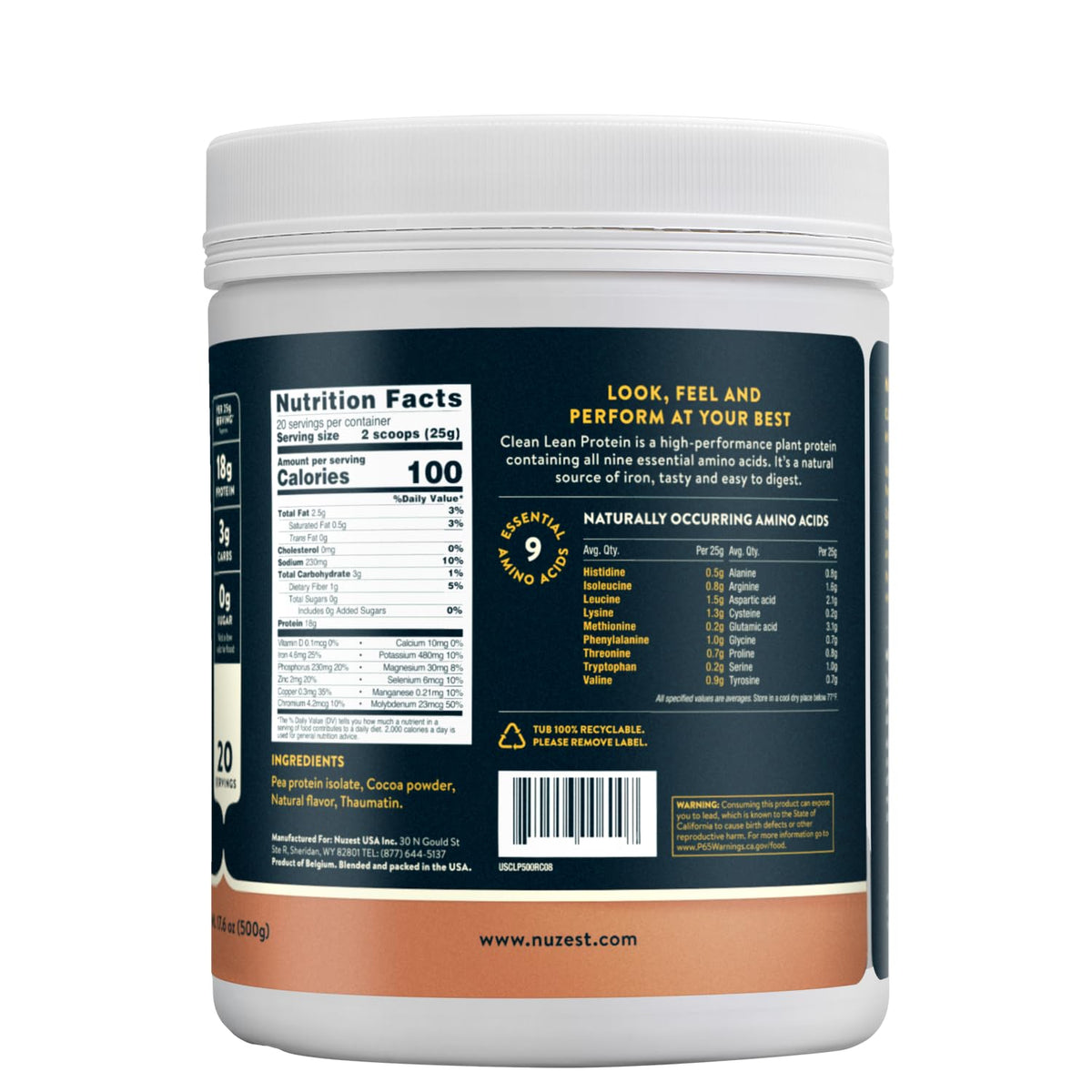 Nuzest - Pea Protein Powder - Clean Lean Protein