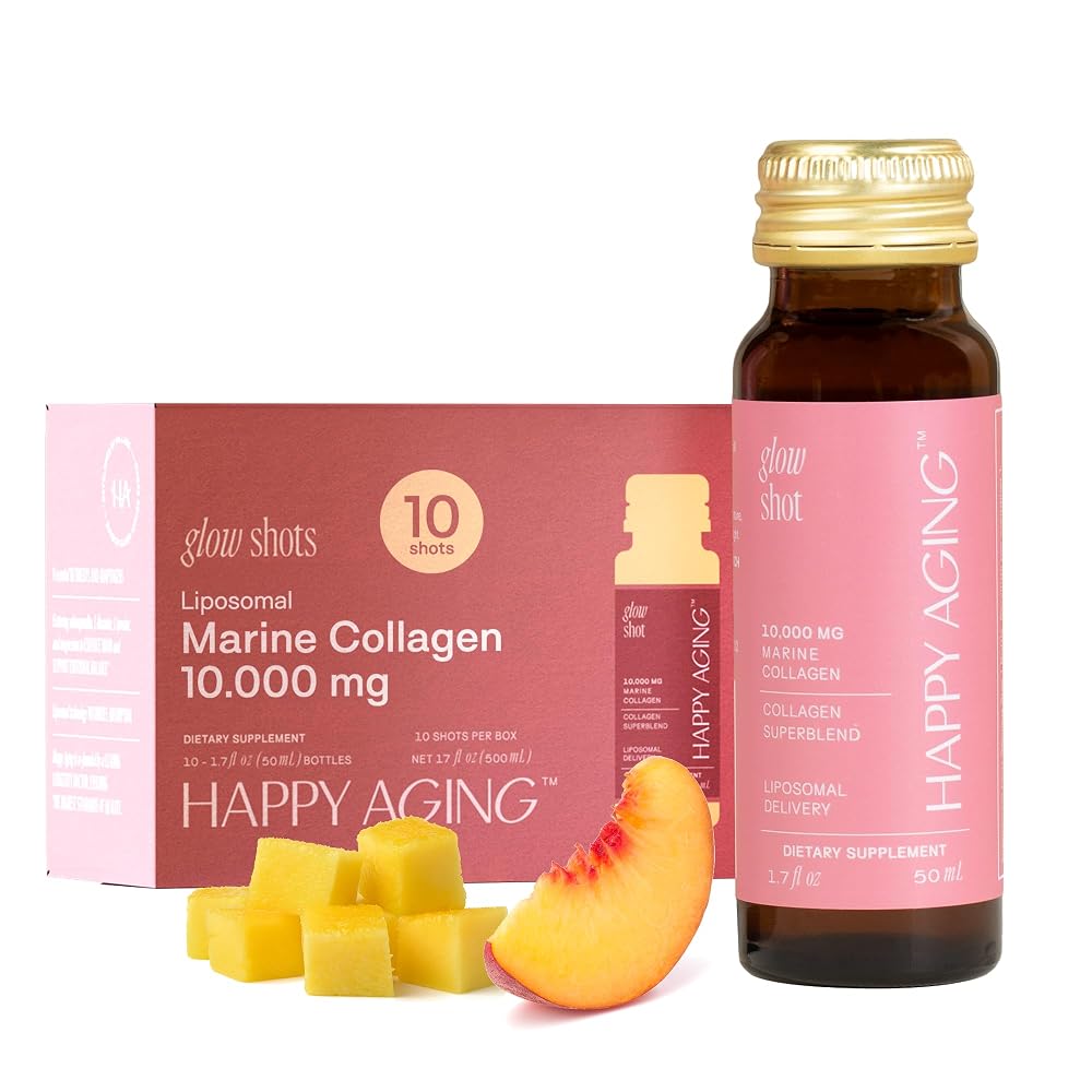 Happy Aging Marine Collagen Peptides Glow Shot - 10 Shots