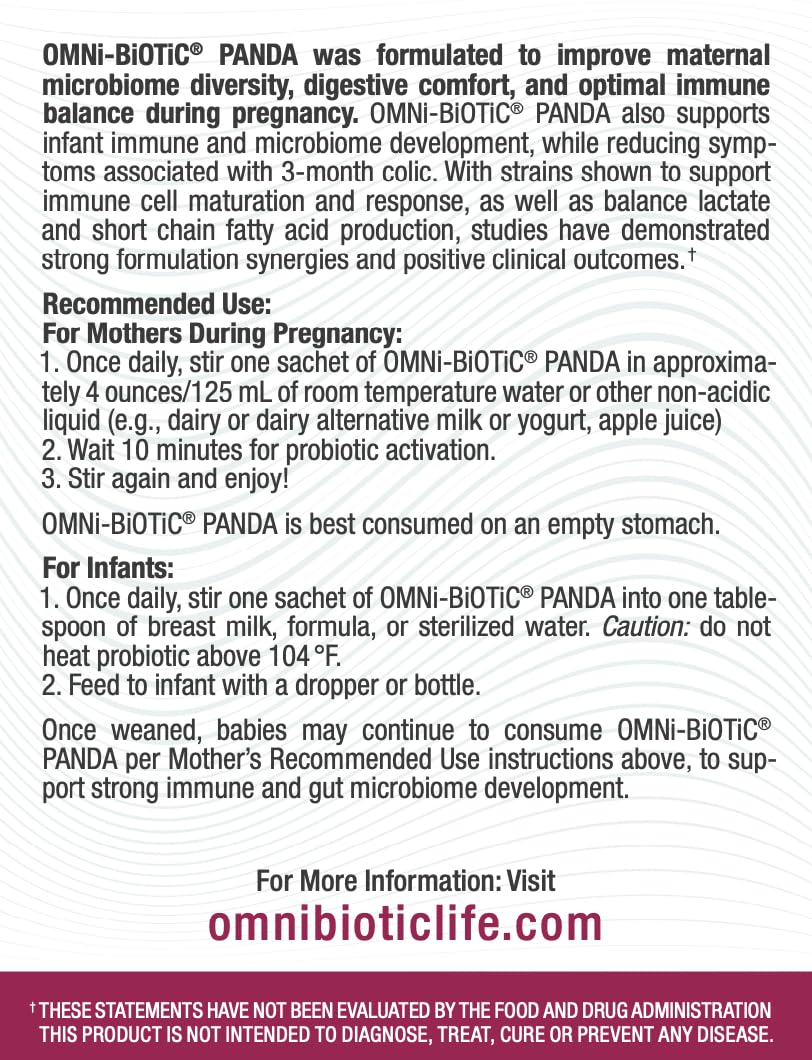OMNi BiOTiC Panda Prenatal & Infant Probiotic Powder - 3 Ounce - image 4
