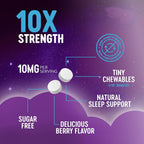 Nature's Peak Melatonin 10mg - Fast Dissolve Sleep Support Melatonin