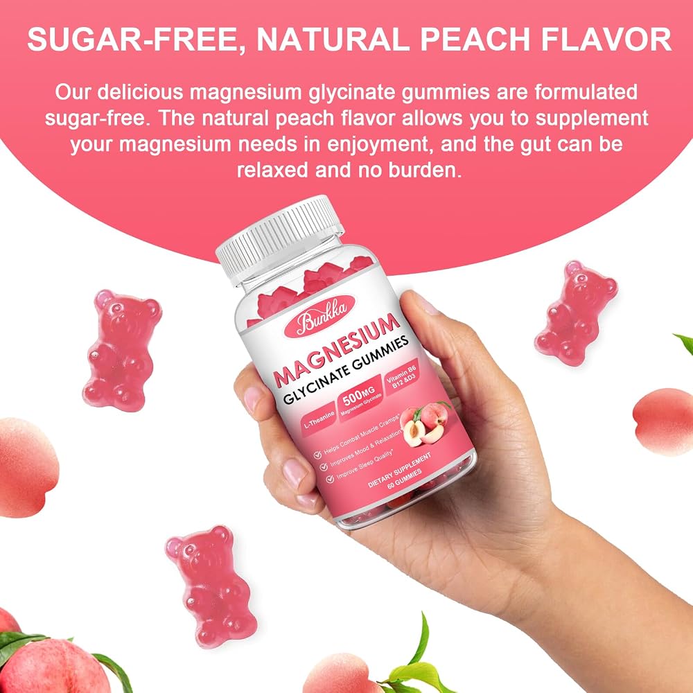 Bunkka Magnesium Glycinate Gummies 500mg - 60 Gummies - image 5