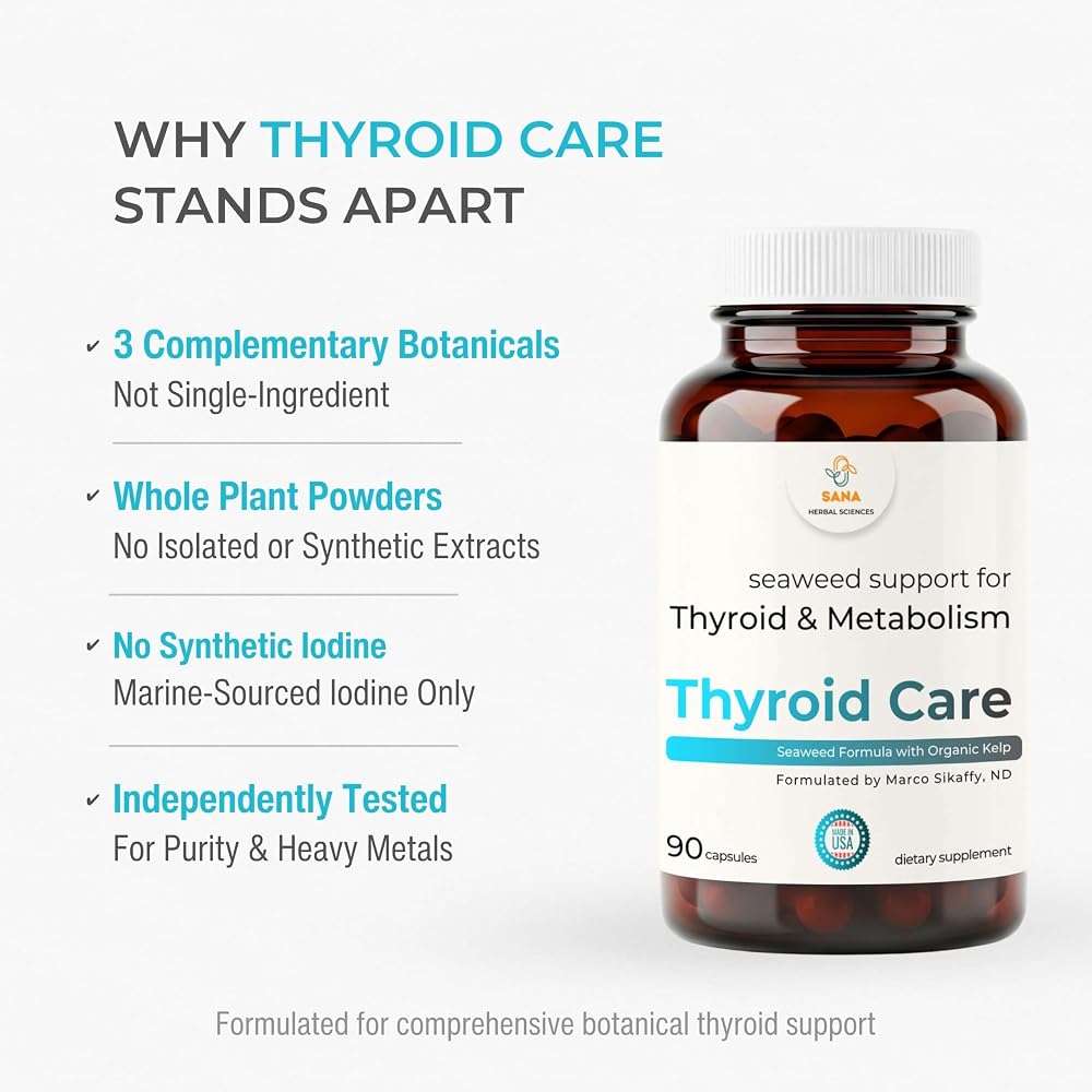 Sana Herbal Sciences Thyroid Care Organic Seaweed - 90 Capsules - image 5