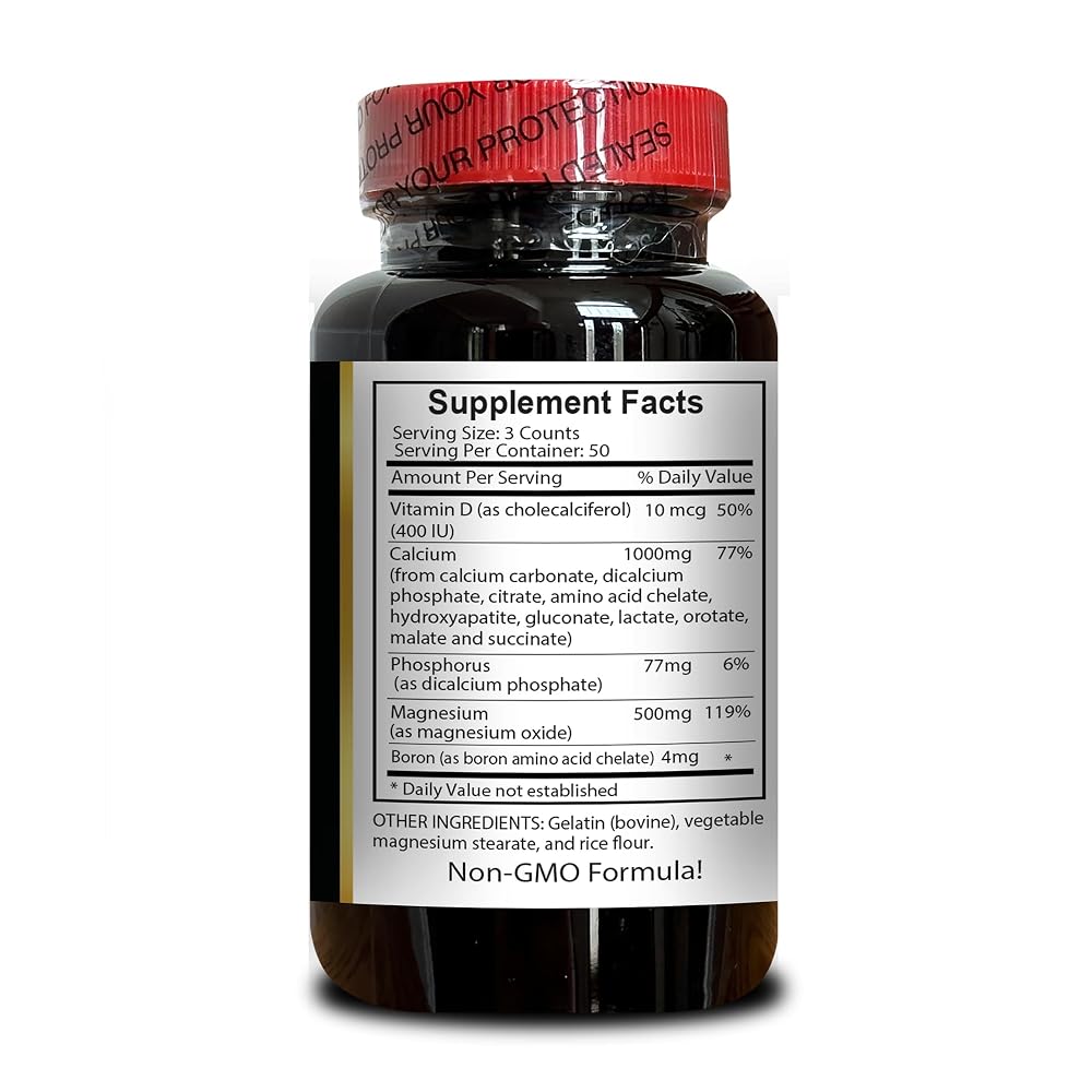 OLANTA Calcium Magnesium Complex with Vitamin D & Boron - 150 Capsules - image 4