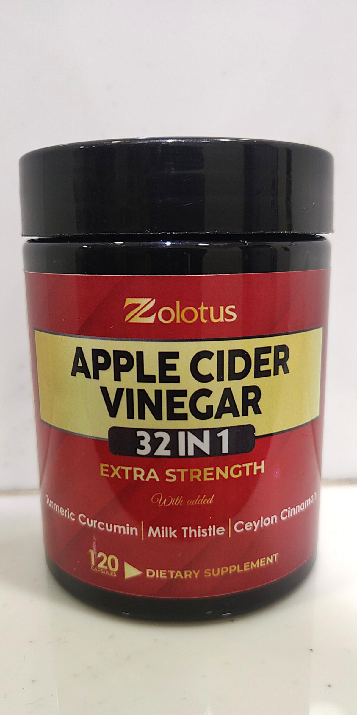 Zolotus Apple Cider Vinegar with Turmeric & Herbs - 120 Capsules - image 2