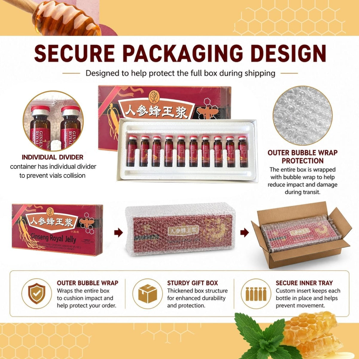GBL Ginseng Royal Jelly - 30x10ml - image 4