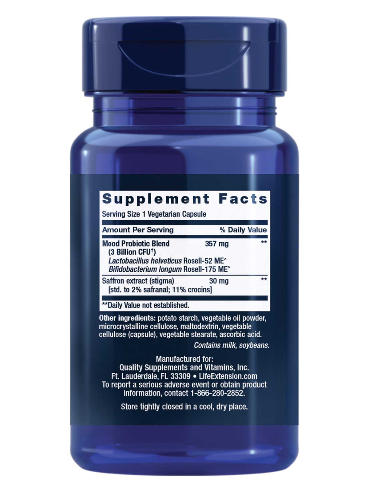Life Extension FLORASSIST Probiotic Mood Improve - 30 Vegetarian Capsules - image 2