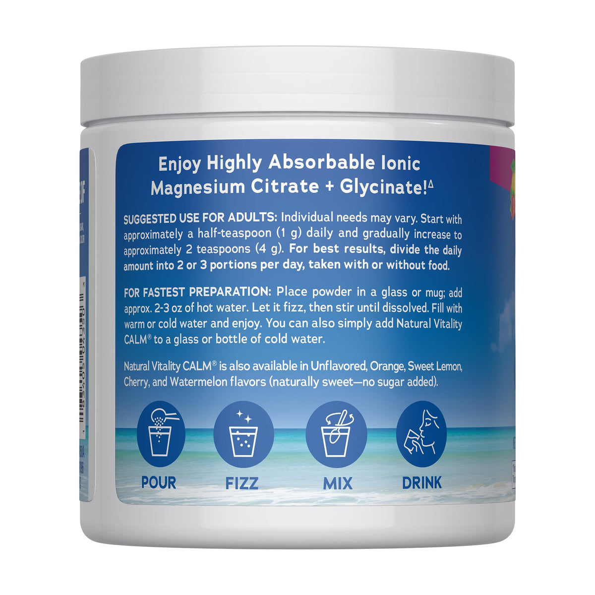 Natural Vitality Calm Magnesium Powder - 8 oz - image 3