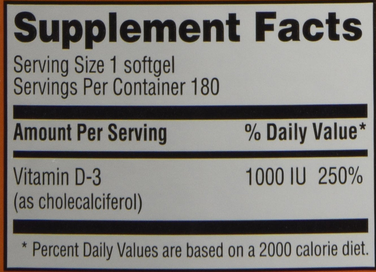 Trader Joe's Vitamin D3 1000 IU - 180 Softgels - image 3