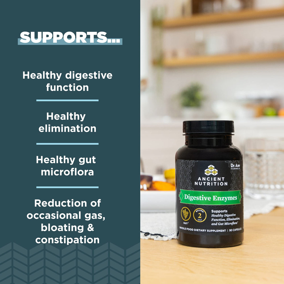 Ancient Nutrition Digestive Enzymes - 90 Capsules - image 3