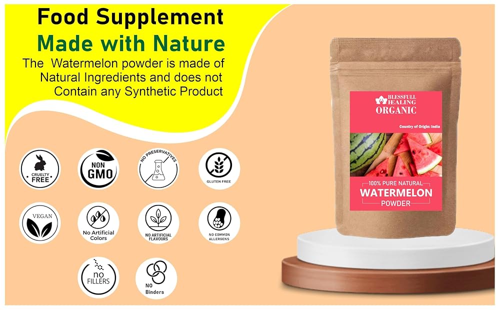 Blessfull Healing Organic Watermelon Powder - 100g - image 4