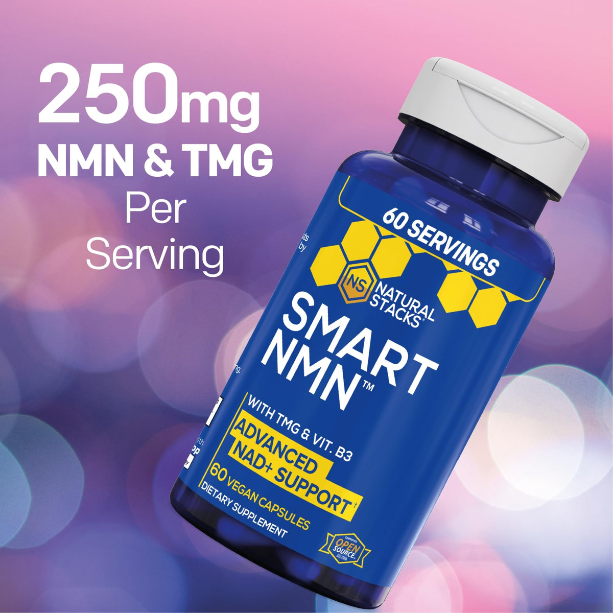 Natural Stacks Smart NMN NAD Supplement Healthy Aging - 60 Capsules - image 3