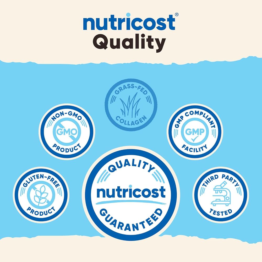 Nutricost Collagen Peptides Powder Chocolate Peanut Butter - 1 LB - image 3