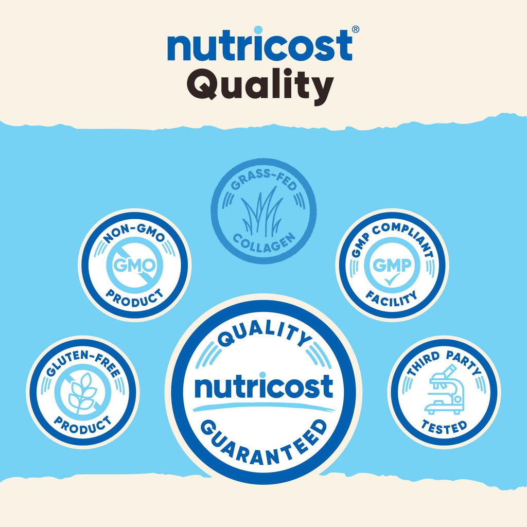Nutricost Grass-Fed Collagen Powder 1LB (454 G) - Pure Grass Fed