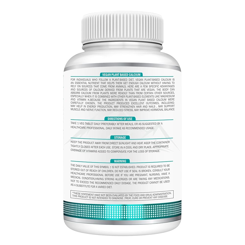 SWISSLIFE FOREVER Vegan Plant Based Calcium - 90 Tablets - image 3