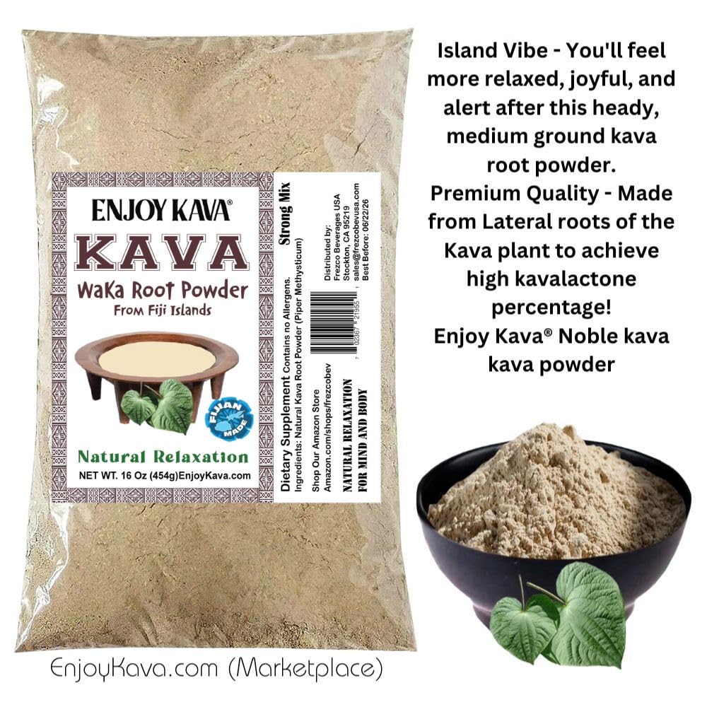 FIJIAN MADE Waka Kava Root Powder - 1 LB - image 2