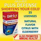 Cold-Eeze Plus Defense Zinc Lozenges, Citrus Elderberry - 25 Count - image 5