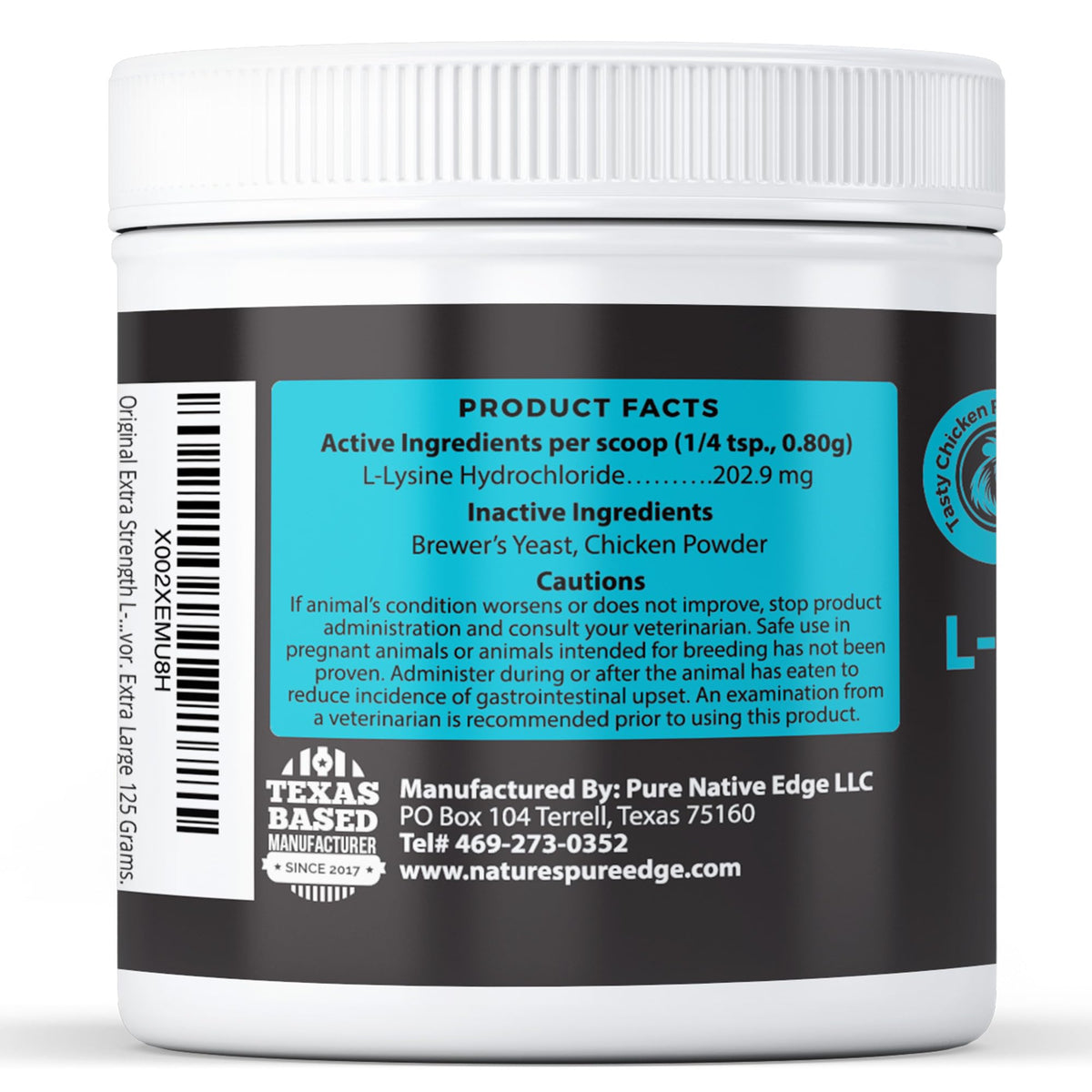 Nature's Pure Edge L-Lysine Powder for Cats - 125 Grams - image 2