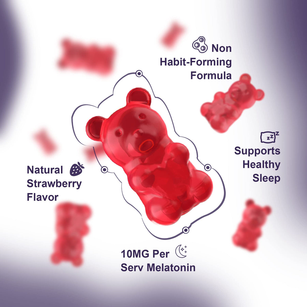 NEVISS Melatonin Gummies 10mg 20mg for Adults
