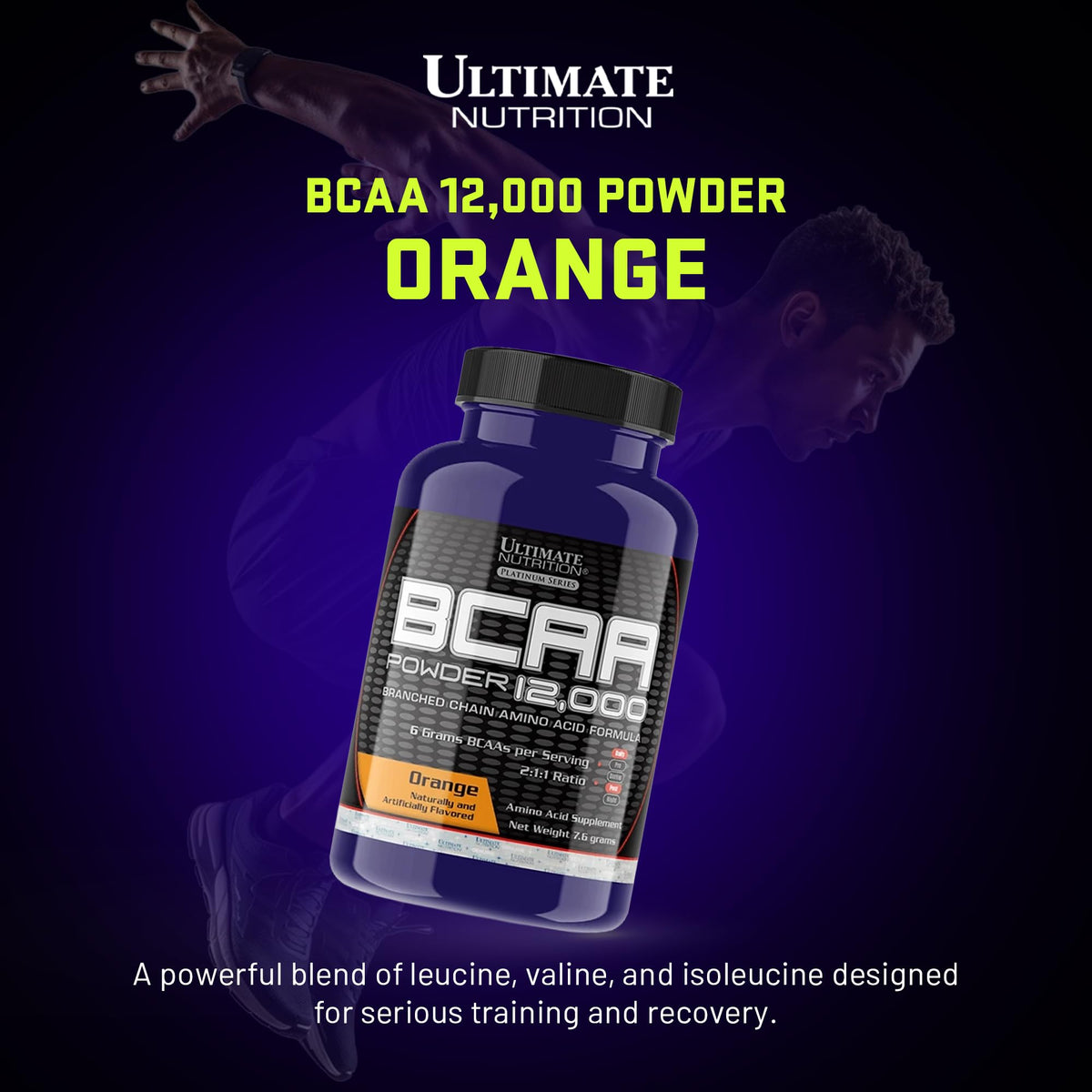 Ultimate Nutrition BCAA Powder 12000 Orange - Single Serve - image 2