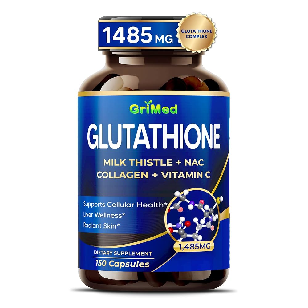 GriMed Glutathione Complex 1,485mg 8-in-1 - 150 Vegetarian Capsules