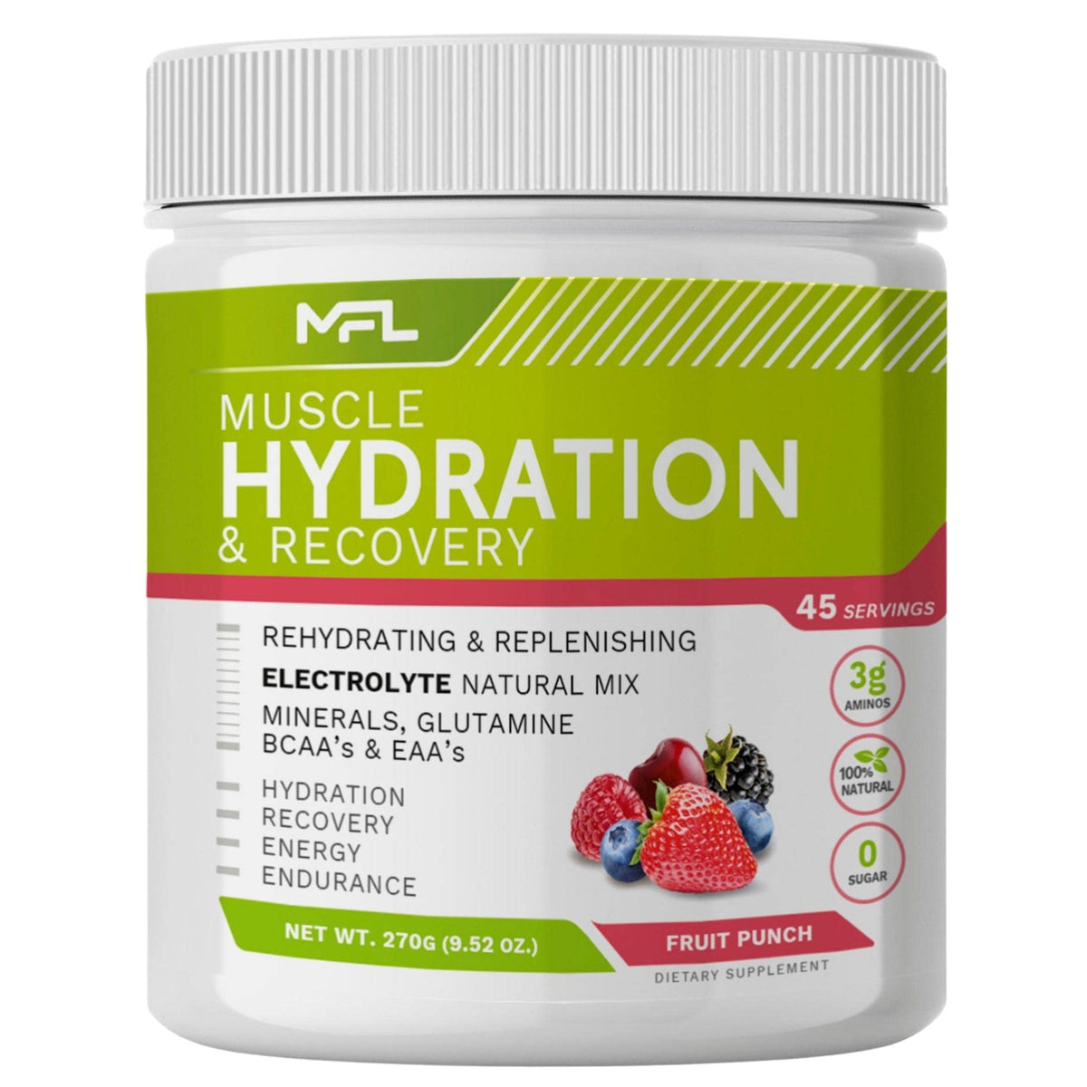 MUSCLE FOOD LABS Hydration and Electrolyte Recovery Mix Powder - 45 Servings