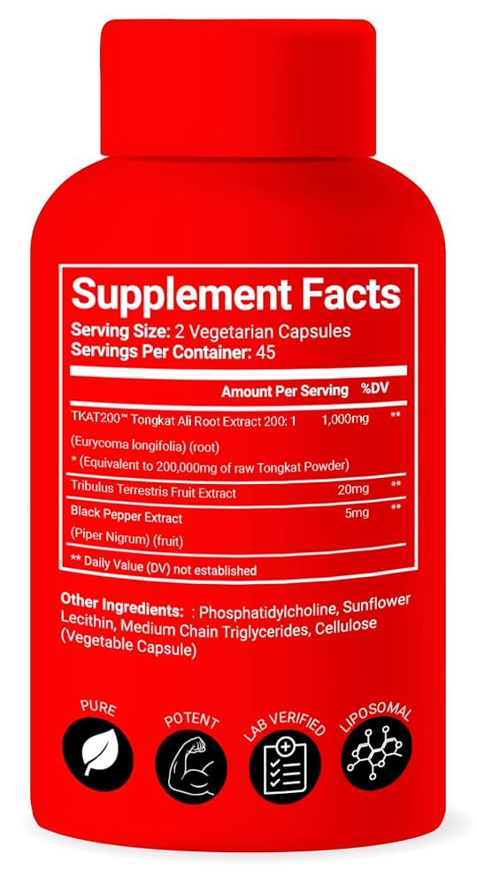 Advanced Bionetix Liposomal Tongkat Ali Extract - 90 Capsules - image 2