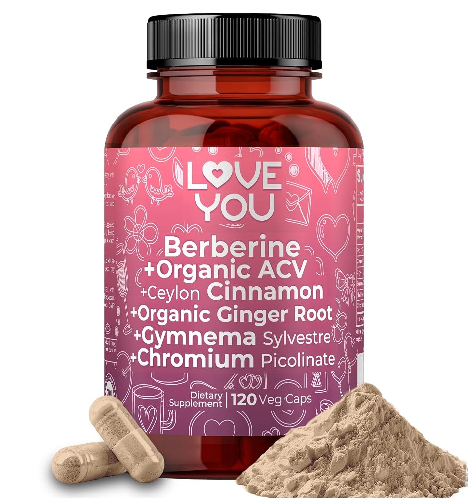 Love You Berberine Complex with Ceylon Cinnamon - 120 Vegan Capsules