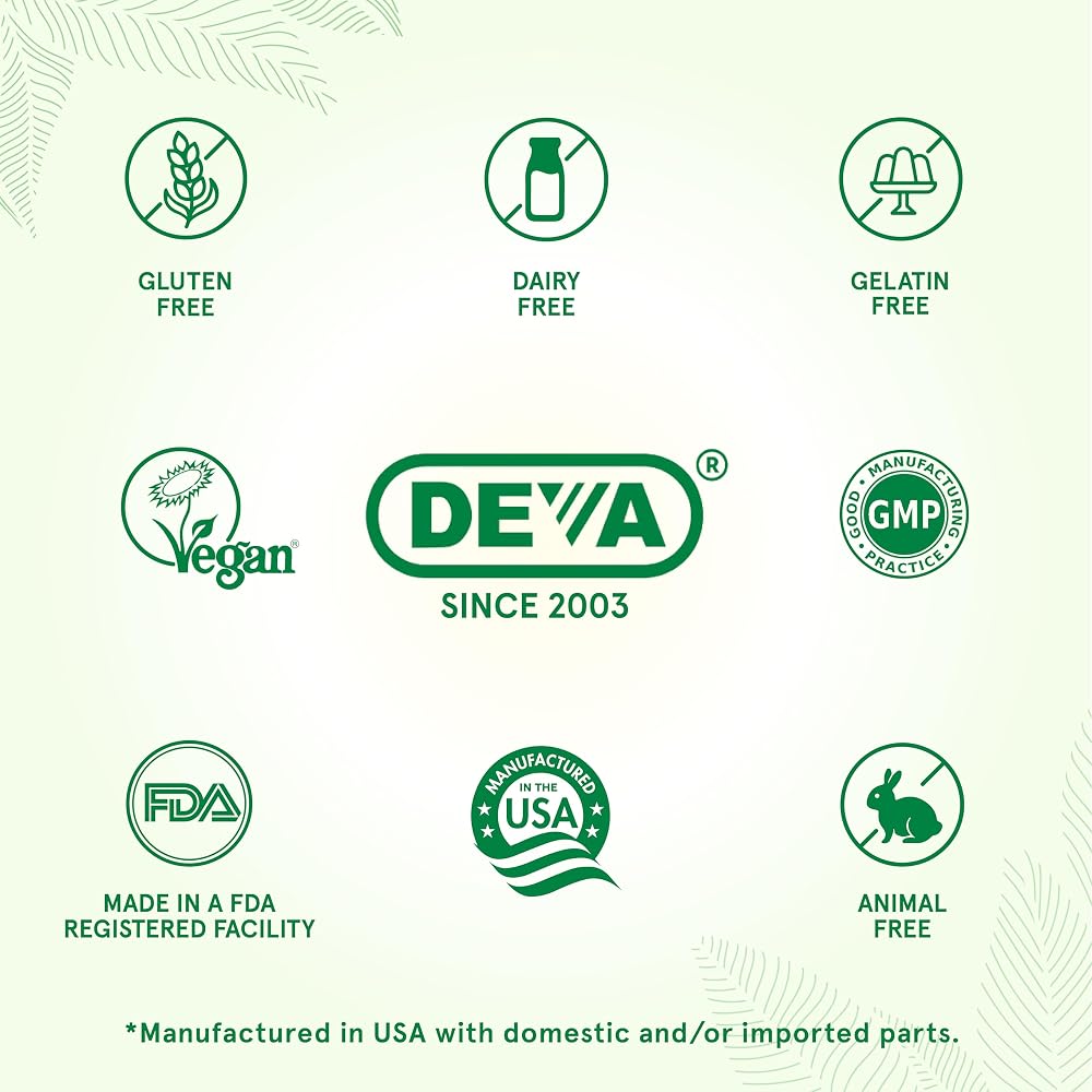 Deva Vegan Magnesium GLYCINATE 90 Tablets