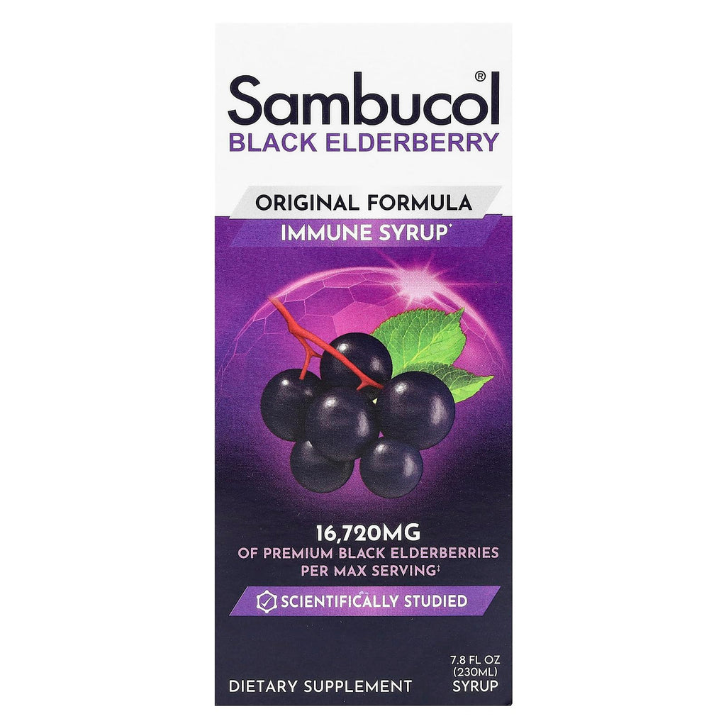Sambucol Black Elderberry Syrup Immune System Support - 7.8 Fl Oz